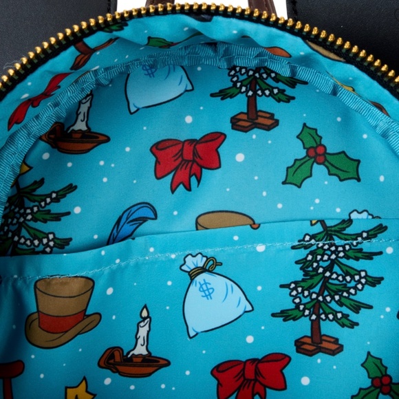 NWT Mickey Mouse Bob Crachit Christmas Carol Mini Backpack - Picture 4 of 4
